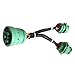 Green Type 2 J1939 9pin Splitter Y Cable for Truck Freightliner GPS ELD Tracker