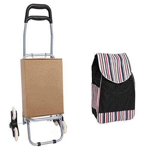 Dinger Carrello Portaspesa 6 Ruote, 2 en 1