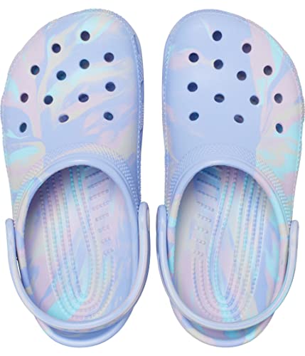 Image of Crocs Kids' Classic Marbled Tie-Dye Clogs