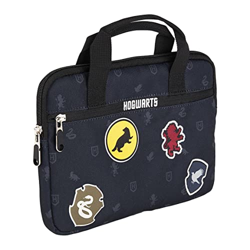 CERDÁ LIFE'S LITTLE MOMENTS - Fundas para Tablets Infantiles de Harry Potter Con Bolsillo Superior y Lateral, Asa de Mano/Colección escolar estampada - Licencia Oficial Warner Bros, Azul, Estándar