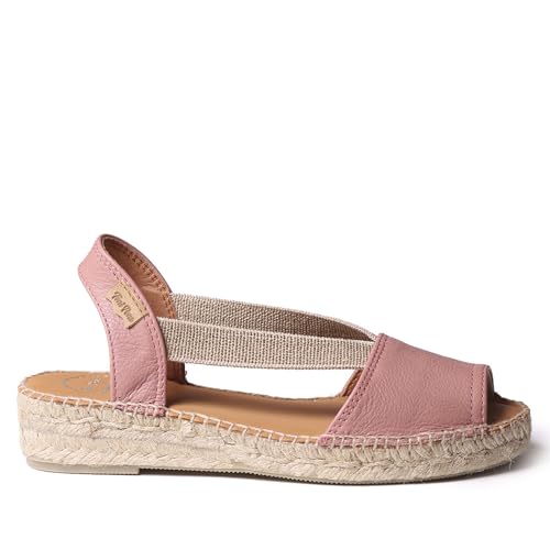 Image of Toni Pons - ETNA - Flat leather sandal with elastics