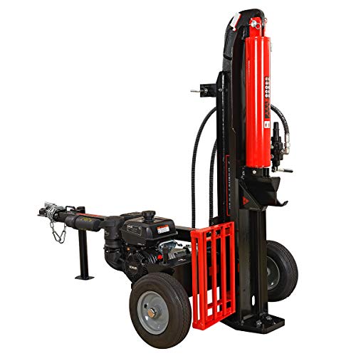 Xtremepowerus 65068 Dual Position Log Splitter W/Catcher Gas 196Cc 25-Ton Hydraulic Wood Firewood Cutter Machine #TOP2