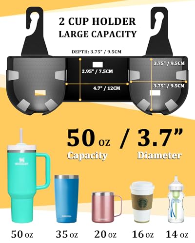 JETOO Backseat Headrest Cup Holder