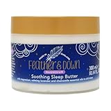 Feather & Down Wohltuende Magnesium-Schlafbutter (300ml) – mit Magnesium sowie beruhigendem ätherischen Lavendel- und Kamillenöl, um das Einschlafen zu fördern. Ohne Tierversuche. Vegan.