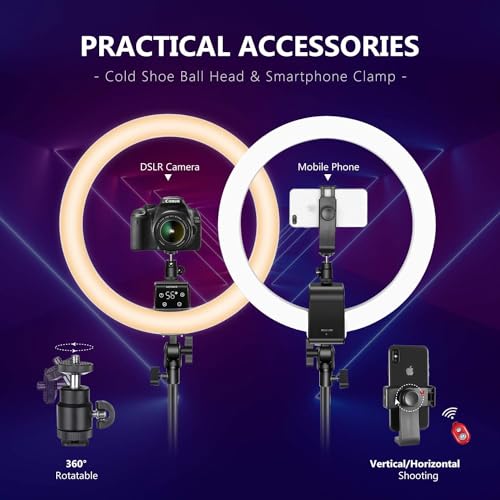 Webcam Stand with Ring Light