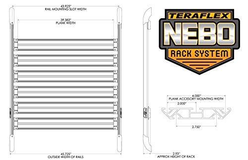 TeraFlex 4722000 JK Nebo Roof Rack (Silver) by TeraFlex - Used condition - Image 5