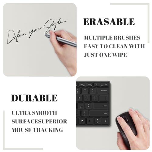 Image of Dry Erase Desk Mat, Erasable Writing White Board for Making Plans | Waterproof Desk Pad, Non-Slip Large Desktop Protector for Office, Home, School 31 inchx13 inch