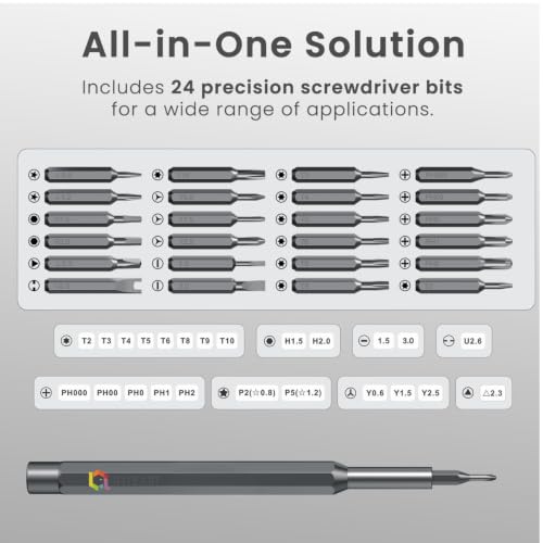 Image of Combo Multi-size Laptop Repair Screw kit 500pieces with 32-in-1 Magnetic Screwdriver Set | Premium Repair Kit for HP DELL MSI LENOVO ACER ASUS IBM (COMBO)