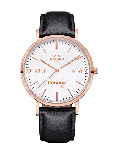 Montre à quartz analogique Sailor pour un style élégant en réunion ou en soirée