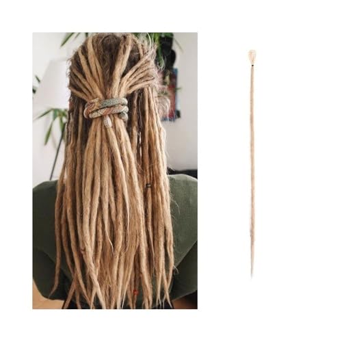 Extensions de dreadlocks synthétiques faites main style blonde naturel chic