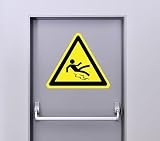 Zone-Stickers Autocollant Signalétique Panneau Danger Risque De Glissade - 25cm x 22cm