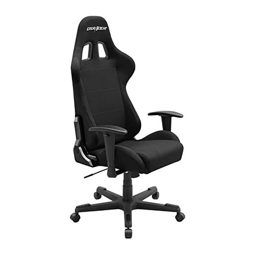 DXRacer Gaming Chair Ergonomic Office Affordable PC Console Racing Seat for Gamers - Formula Series FD01 | Strong Mesh, SGS Certified Gas Lift, Medium, Black