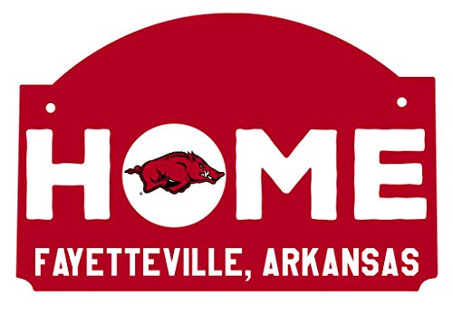R and R Imports Arkansas Razorbacks Wood Sign with String Officially Licensed Collegiate Product
