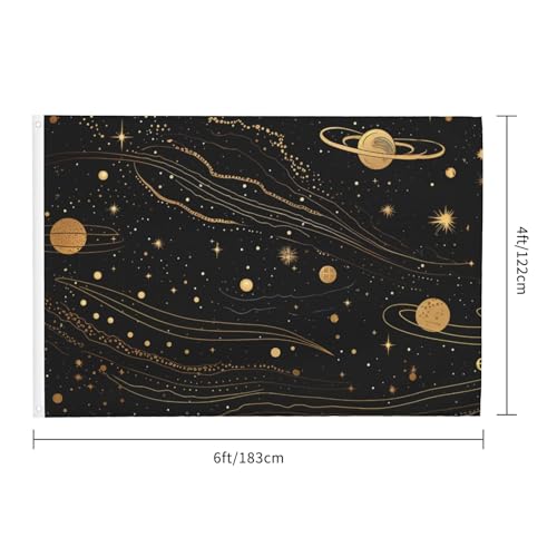 Drapeau espace double face avec œillets drapeau extérieur résistant 1,2x1,8m