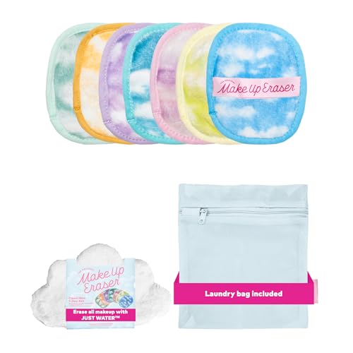 The Original Makeup Eraser 7-Day Set Erase All Makeup with Just Water Including Waterproof Mascara Eyeliner Foundation Lipstick Sunscreen and More! Cloud 9 7ct.