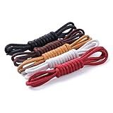 Yusimu Round Waxed Black Shoe Laces,2.5mm Thin Shoelaces for Women Men,Durable Laces for School Shoes and All Formal Dress Shoes Boots,Length 60cm,2 Pairs - Image 7