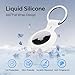 Anypub for Air Tag Holder-4 Pack Keychain Car Accessories Thick Protective Compatible with Apple Air Tag Case Ultra Thin Finders with Silicone Soft Keyring for Pet Tracking Wallet Key Luggage Bag Kids