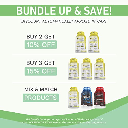 High Strength Omega 3 Fish Oil Supplement 3750Mg (High Epa 1350Mg + Dha 900Mg) Fish Oil Omega 3 Pills Triple Strength Burpless Wild Caught Fish Oil Capsules Heart Health Joint Support (180) #TOP6