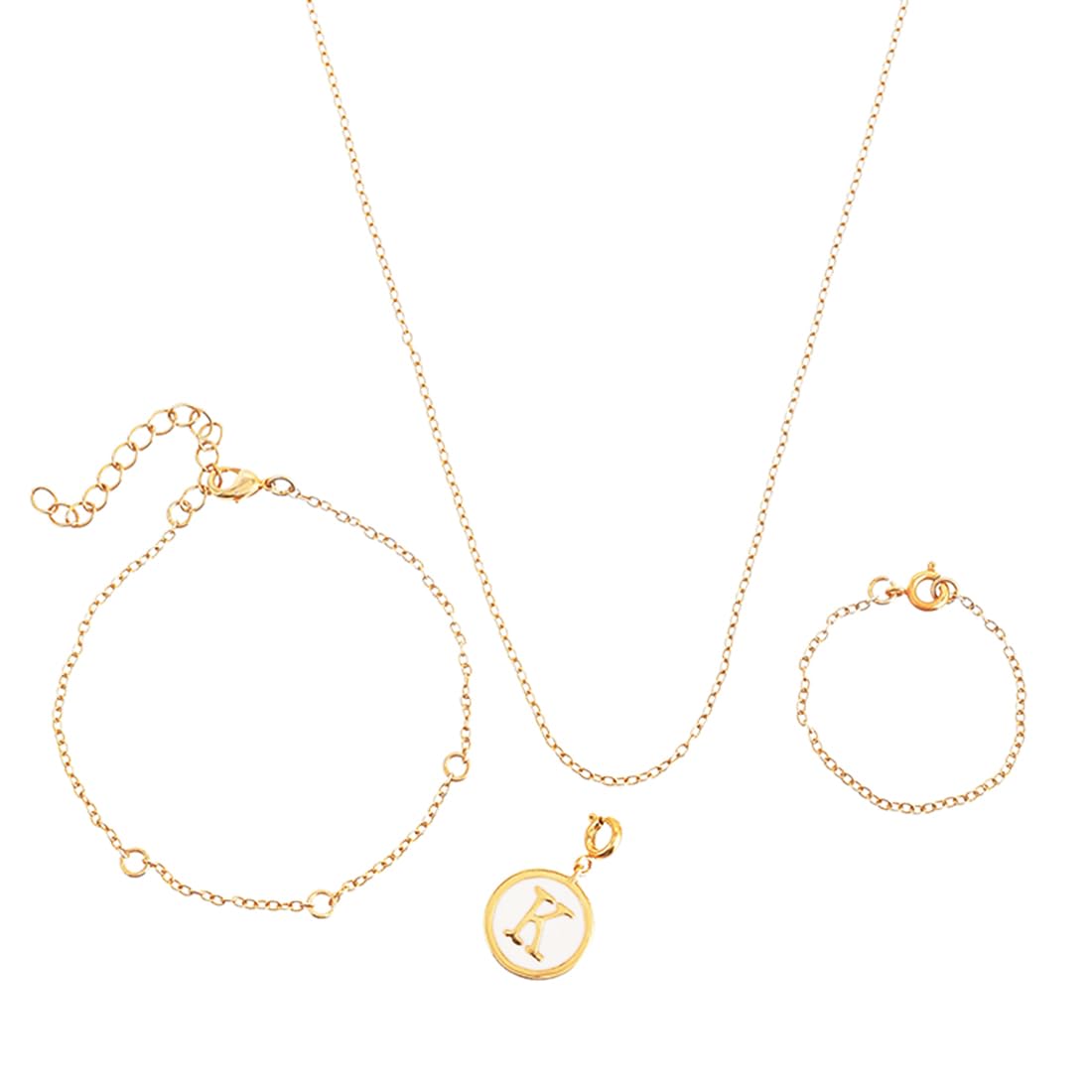 Valentine's Day Collection Alphabet K White Enamel Charm|Valentine Gift For Her|Gift For Wome|Gift For Her|