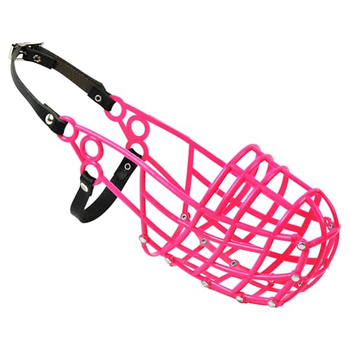 Don Pare 107 Windhund Rennmaulkorb in Pink Lurcher Sloughi Saluki Hunde mit Langen Schlanken Schnauzenformen
