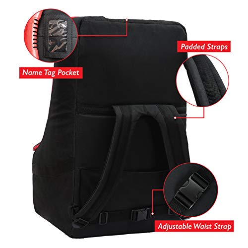 Simple Being Baby Car Seat Travel Bag, Gate Check Backpack Infant Carriers Booster Cover Protector For Air Travel (Black) #TOP1