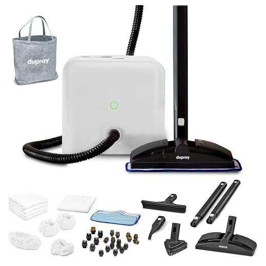 Dupray Neat Steam Cleaner with 40-Piece Accessory Kit, Powerful, chemical-free cleaning for floors, cars, tiles, grout, and more. *Kills 99.9% of Bacteria & Viruses