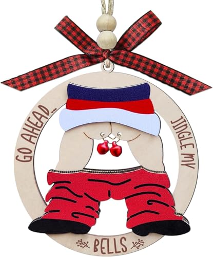 Lustige Weihnachtsdekorationen 2025, Christbaumschmuck, Holz-Anhänger...