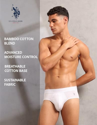 Image of U.S. Polo ASSN. Men's PB006 Bamboo Comfort Briefs for All-Day Freshness - Pack of 1