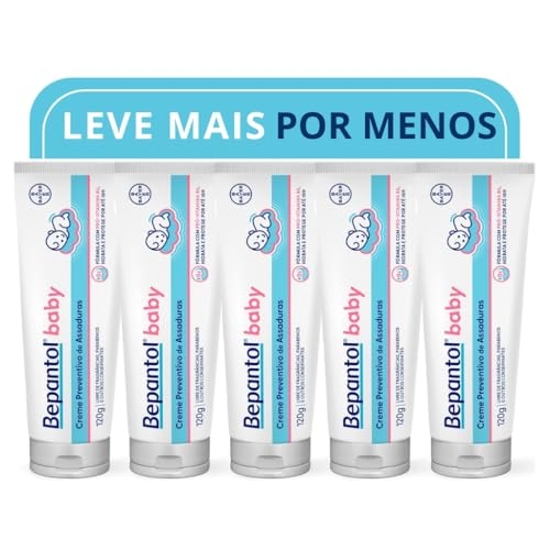 Bepantol Baby Pomada Assadura Bebe, Creme Preventivo de Assaduras, Kit Leve 5 Pague 4, 120...