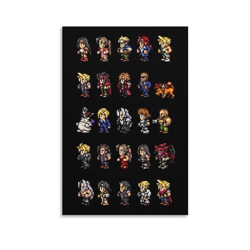 �t�@�C�i���t�@���^�W�[ VII �s�N�Z���|�X�^�[ 1 �L�����o�X�A�[�g�|�X�^�[ �����ʐ^�|�X�^�[�B���ۃ|�X�^�[�B���r���O���[�������|�X�^�[�B�����̑����B�Ǒ����|�X�^�[�B�L���̑��� �t���[���Ȃ��X�^�C�� 08x12�C���`(20x3