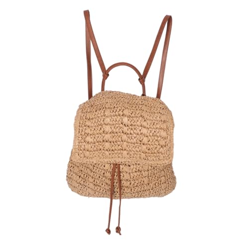 Sac à dos en paille avec intérieur spacieux pour ranger toutes vos affaires de plage