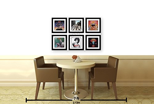 Creative Picture Frames 15" X 15" Lp Vinyl Cover Record Frame Display With White Mat, Cover Insert, Glass And Wall Hanger (12-Pack) #TOP5