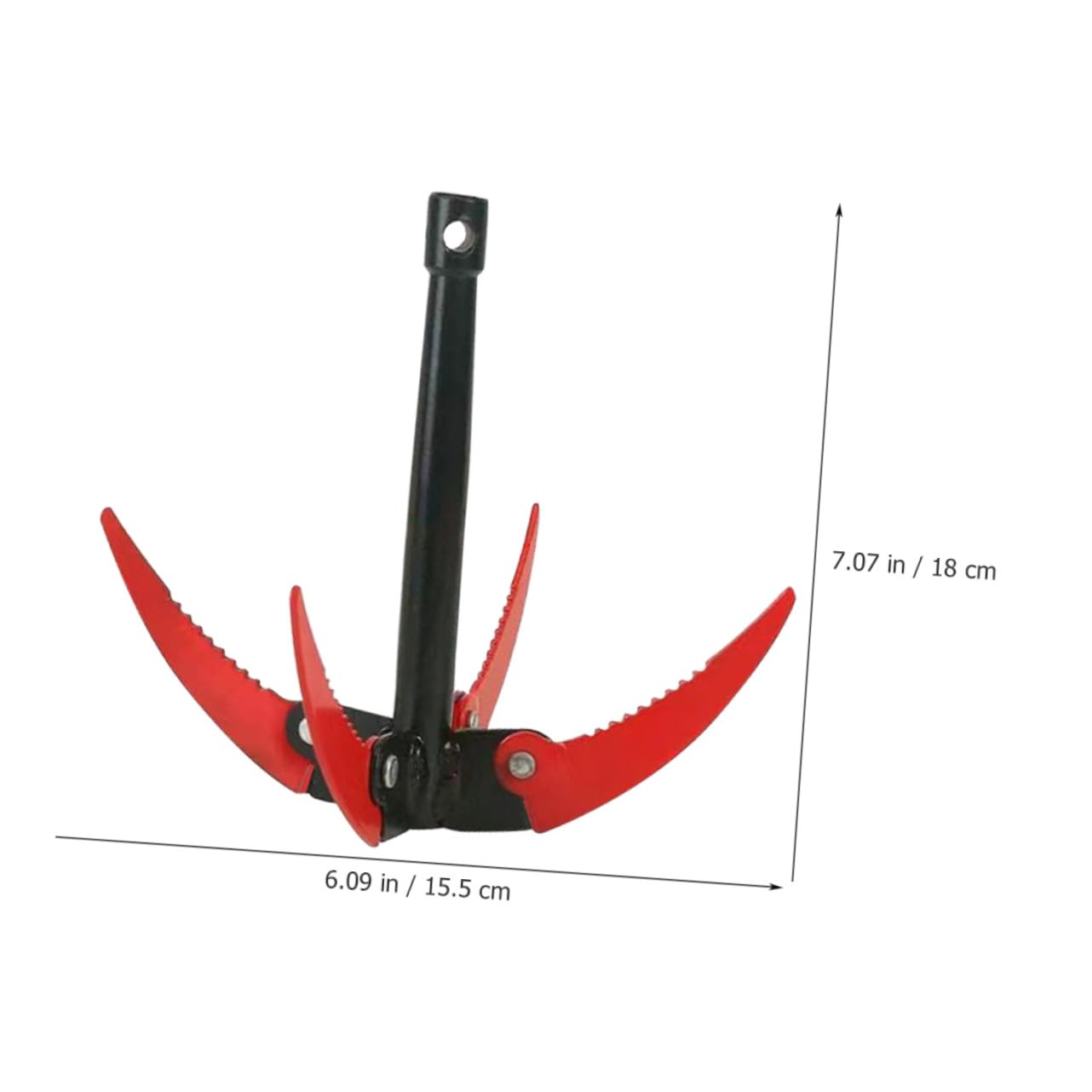 Wasserankermesser aus Edelstahl mit Sägezahndesign Klappbar für Entfernen von Wasserpflanzen und Unkraut in Teichen und Schwimmbädern Gartengerät Zufällige Farbe