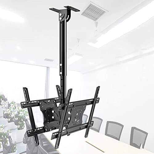 Support de montage TV au plafond pivotant et ajustable en hauteur