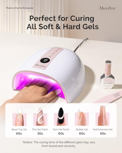 Image of MelodySusie P‑Plus30B UV Nail Lamp for Gels with 3 Timer Smart Sensor