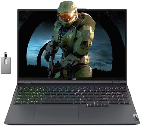 Lenovo Legion 5 Pro 16″ QHD 165Hz Gaming Laptop, AMD Ryzen 7 5800H, 64GB RAM, 2TB PCIe SSD, NVIDIA GeForce RTX 3070, Backlit Keyboard, 720P Webcam, Gray, Win 11 Pro, 32GB Hotface USB Card