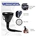 ZIMISI Wide Mouth Oil Funnel with Handle, Flexible Funnel with Hose Extension, Mesh Screen Filter, Oil Change Funnels for Automotive Use, Fits Liquid, Diesel, Kerosene, Gasoline (2PCS)