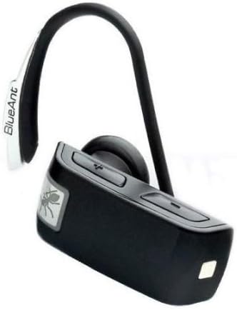 BlueAnt Z9i Bluetooth Headset showing the main body, ear hook, and control buttons.