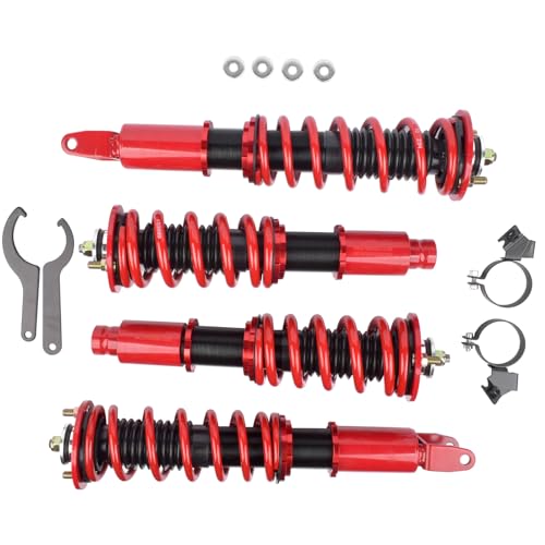 Front & Rear Coilovers Suspension Kit Replacement for Honda Civic 1988-1991, Acura Integra 1990-1993 Dynast