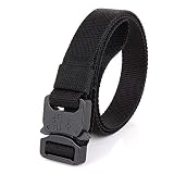 Lixada Taktische Schnellverschluss Gürtel mit Heavy Duty Schnalle für Outdoor Camping Bergsteigen Klettern Ausbildung Jagd