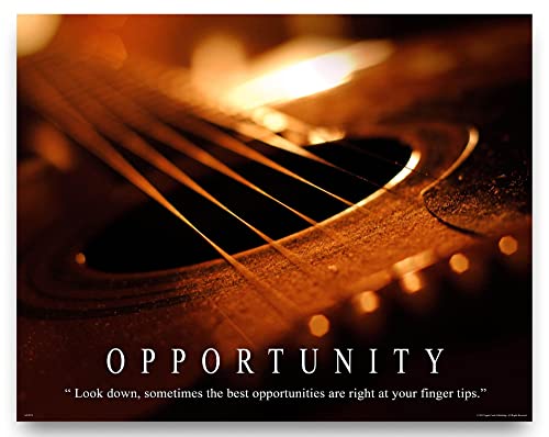 Music Instruments Motivational Poster Art Print 11x14 Guitar Jazz Band Teacher Lessons Sheet Music Wall Decor Pictures