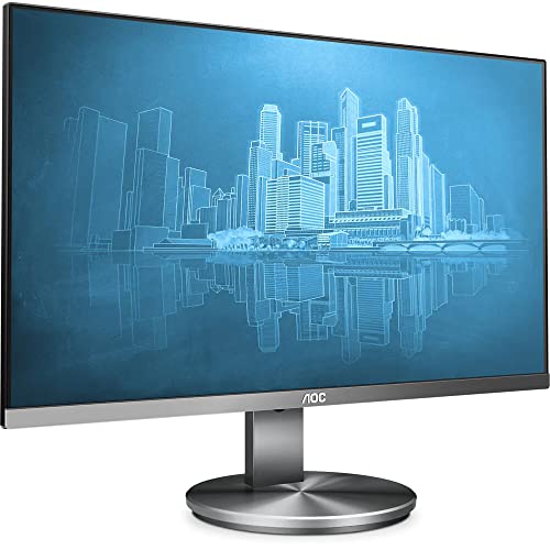 AOC I2490VXQ/BT - 24 Zoll FHD Monitor (1920x1080, 60 Hz, VGA, HDMI, DisplayPort) grau/schwarz