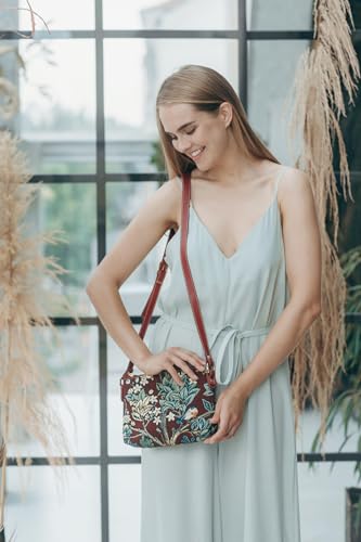 Image of Signare Tapestry Crossbody Bag Sling Shoulder Purse for Women