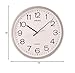 Seiko QXA014SLH Office Classic Non Ticking Wall Clock, Silver, 16 Inch