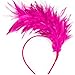 HIWIND Fashion Hairband Feathers Headband Tea Party Cocktail Wedding Headpiece