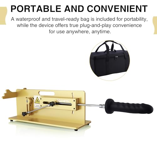Image of Hismith Table Top 2.0 Pro - Premium Sex Machine with APP /Remote /Wire 3 in 1 Control, Love Machine with KlicLok System (Golden)