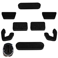 Universelles Helmeninnenfutter Anpassungs-Set, Weiche Schaumstoffpolster Einsätze für Baseball Softball Spieler Schweißabsorbierend Kompatibel mit Easton Schlagfänger Fänger Helmen (Schwarz)