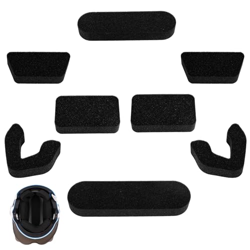 Universal Helmet Padding Fit Kit, Soft Foam Padding Inserts for Baseball Softball Players Sweat-Absorbing Replacement Pads Compatible with Easton Batting & Catcher Helmets (Black)