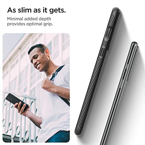 Image of Spigen Liquid Air | OnePlus Nord 2T 5G Case [Air Cushion Protection] [Flexible] OnePlus Nord 2T 5G Back Cover | TPU - Matte Black