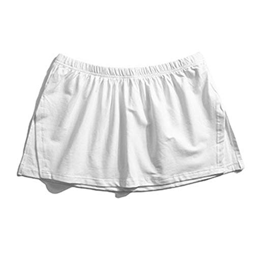 Aosbset Extensions de Chemise Superposition réglable Faux Hauts Mini-Jupe Ourlet Bas Balayage Ourlet avec Ceinture Élastique Décontracté Basique Balayage Demi-Longueur Jupe Mode Porter Cover